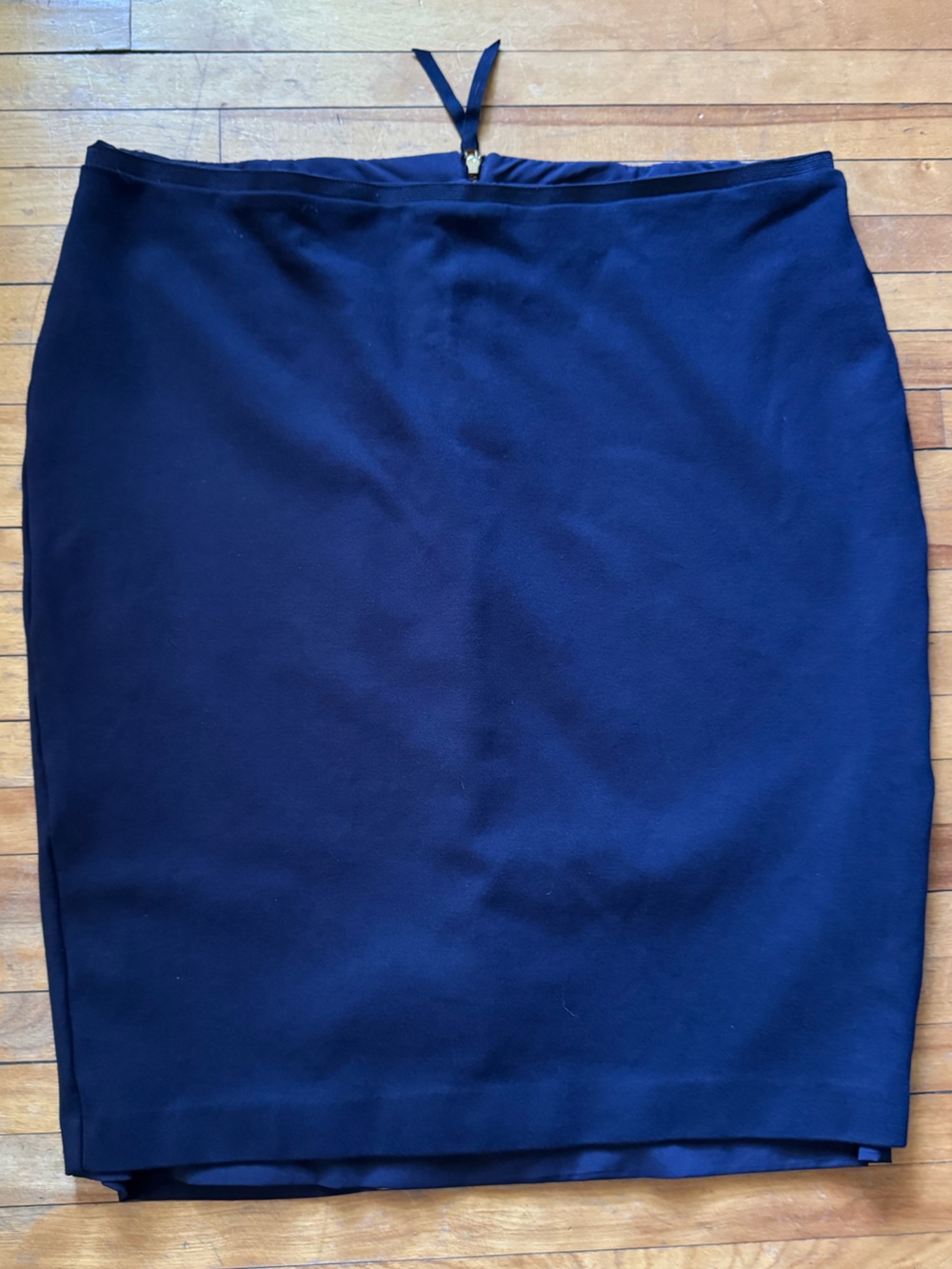Sz 16 Boden Navy Blue Zip Pencil Skirt